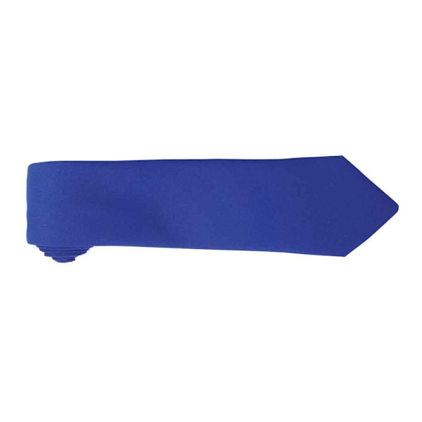 Premier enfärgad slips i polyester, en storlek, kungligt blå Royal Blue One Size
