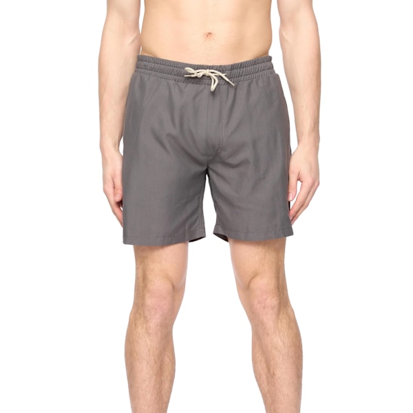 Crosshatch Wabasso Badshorts Herr L Kolgrå Charcoal L