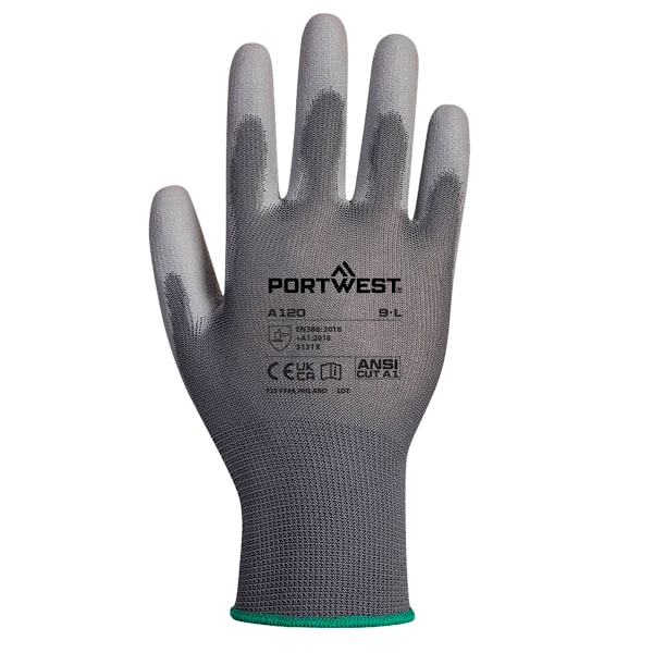 Portwest PU Säkerhetshandskar (288-pack) 9 Grå Grey 9