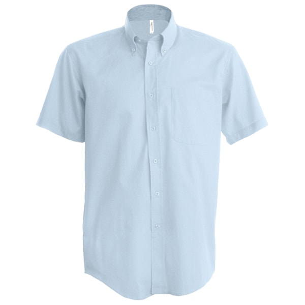 Kariban herr kortärmad Easy Care Oxford skjorta 4XL Oxford Blå Oxford Blue 4XL