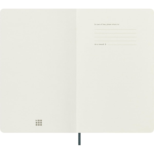 Moleskine Vegea Boa Mjukpärm Anteckningsbok Storlek One Grön Green One Size