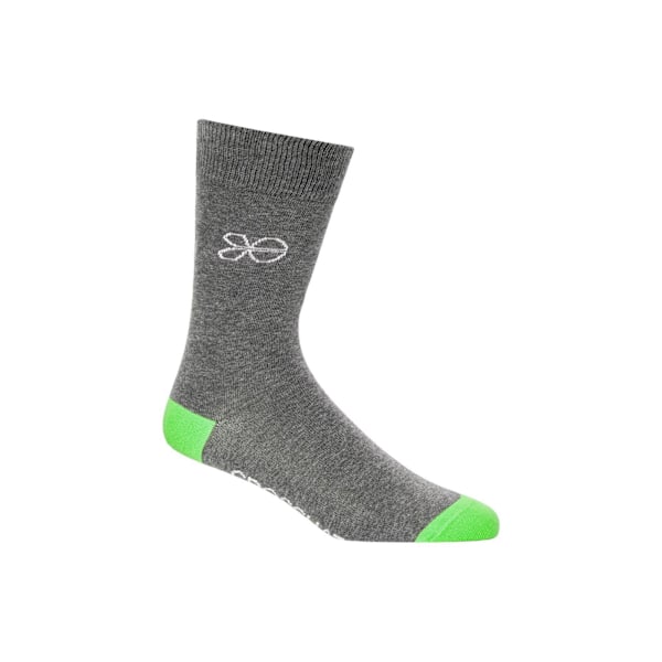 Crosshatch herr Posical Logo Crew Socks (5-pack) One Size Gr Grey/Multicoloured One Size
