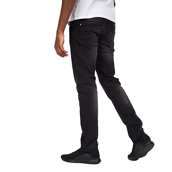Crosshatch Herr Svelte Stretch Jeans 40S Black Wash Black Wash 40S