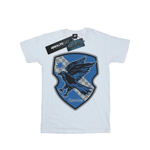 Harry Potter Dam/Kvinnor Ravenclaw Crest Flat Bomull Pojkvän White 3XL