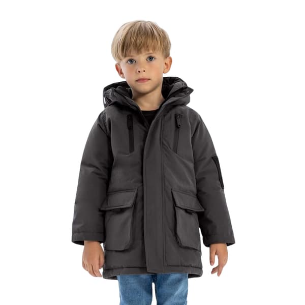 Minoti Barn/Barn Utility Isolerad Parkas 7-8 År Kol Charcoal 7-8 Years