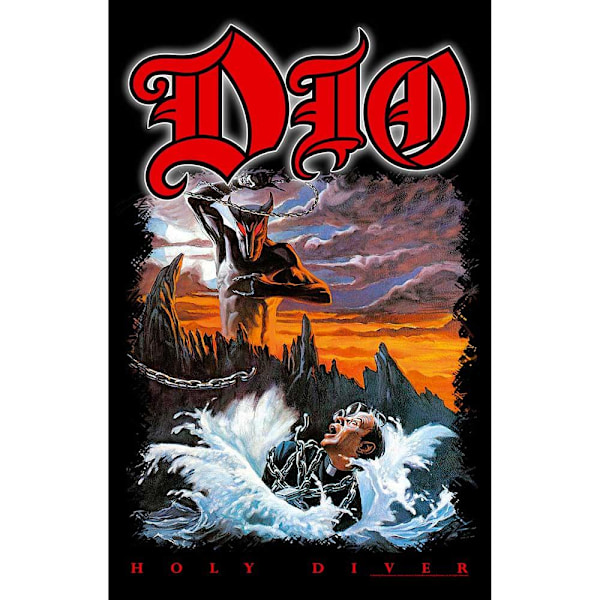 Dio Holy Diver Textil Affisch 42in x 27in Flerfärgad Multicoloured 42in x 27in