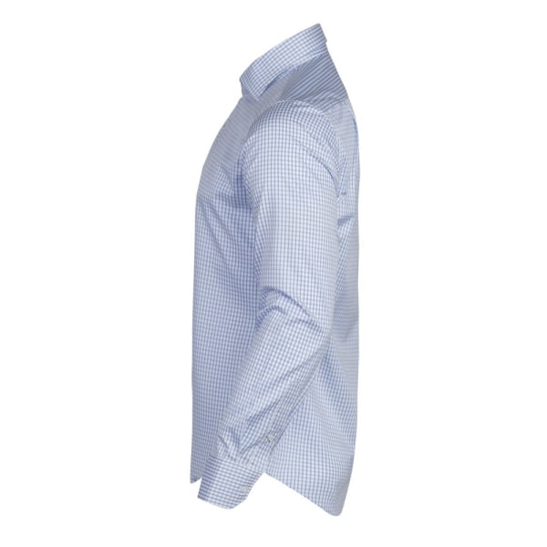 James Harvest Tribeca rutig formell skjorta XL ljusblå Light Blue XL