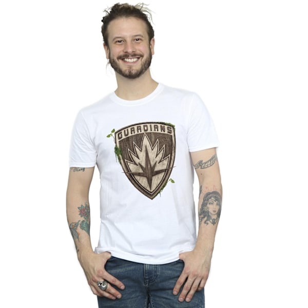 Marvel herr I Am Groot Guardian Emblem T-shirt XL vit White XL