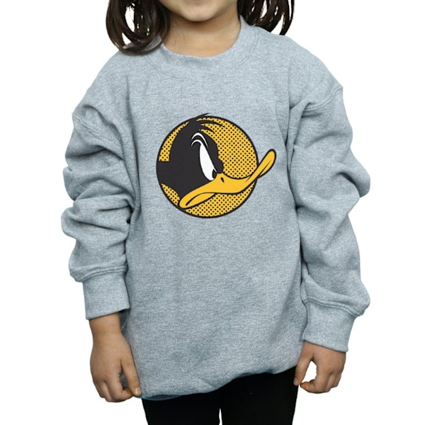 Looney Tunes Girls Daffy Duck prickig profiltröja 5-6 år Sports Grey 5-6 Years