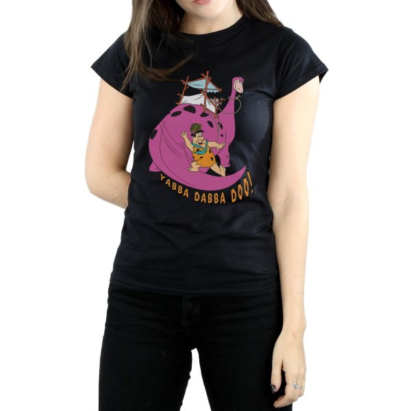 The Flintstones Dam/Damer Yabba Dabba Doo Bomull T-shirt XX Black XXL