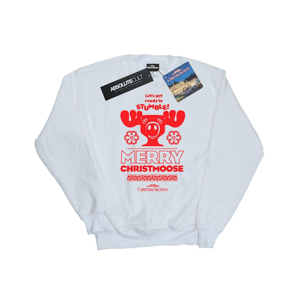 National Lampoon's Christmas Vacation Herr Merry Christmoose Sweatshirt White S