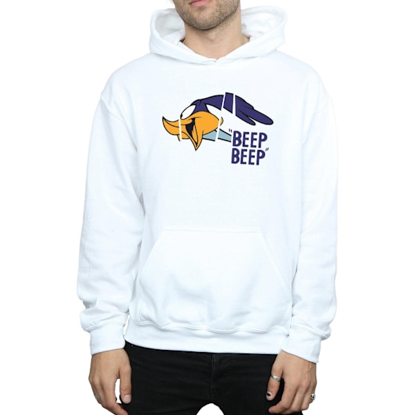 Looney Tunes Mens Road Runner Beep Beep Hoodie 3XL Vit White 3XL