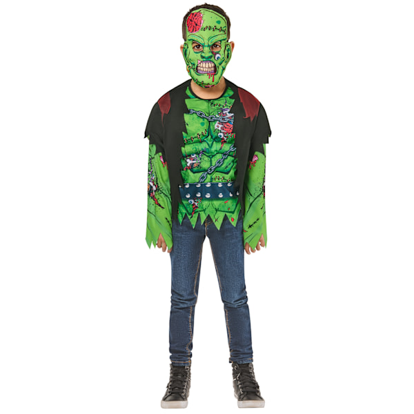 Bristol Novelty Barnkostym för barn/ungdomar Frankenstein 7-8 år M Multicoloured 7-8 Years