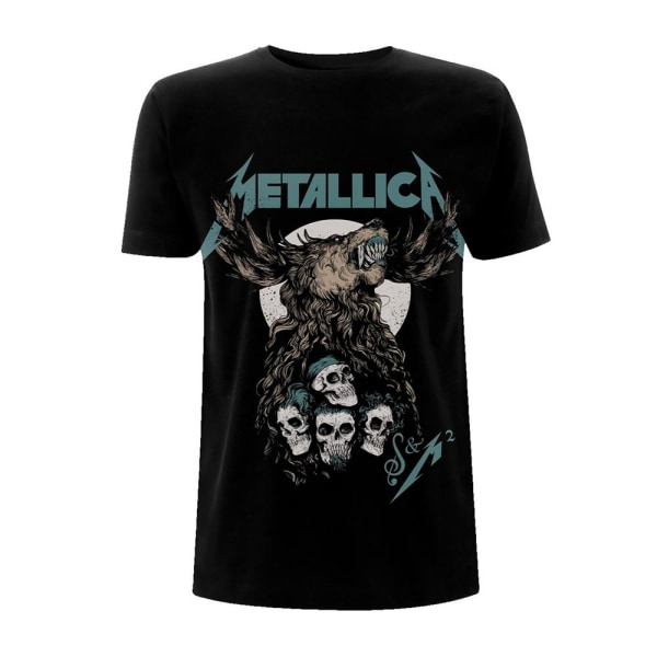 Metallica Unisex Vuxen S&M2 Skulls T-shirt S Svart Black S