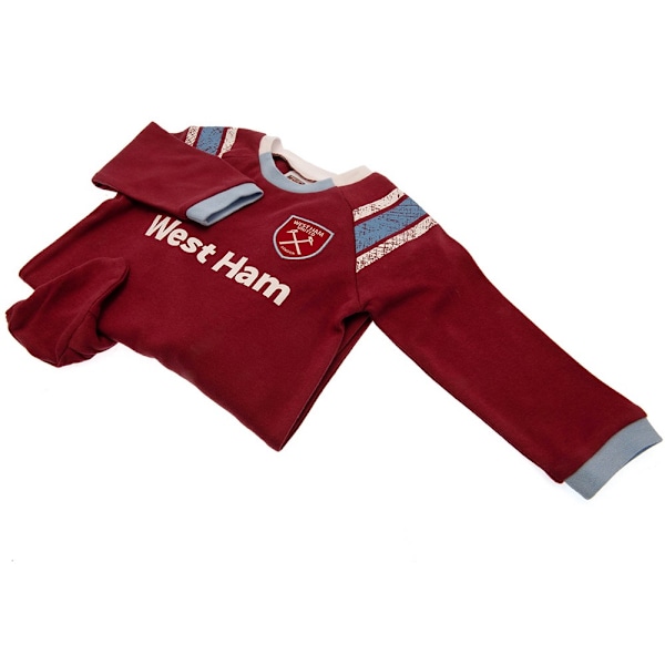 West Ham United FC Baby Sleepsuit 9-12 månader Claret Red/Blue Claret Red/Blue 9-12 Months