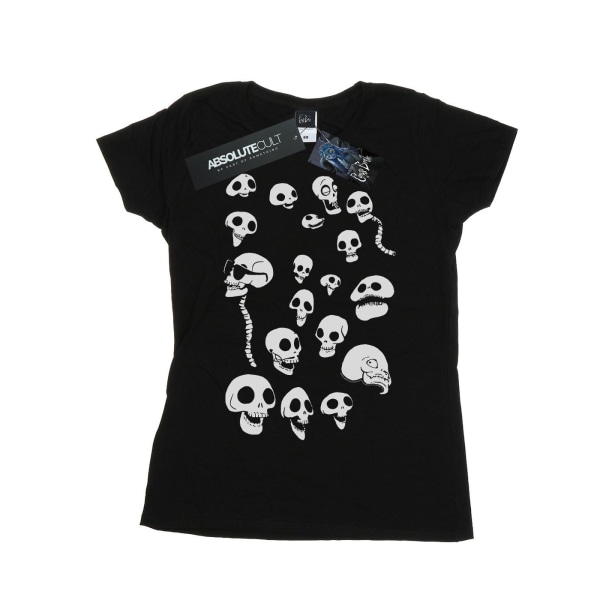 Corpse Bride Dam/Dam Afterlife Skulls T-shirt i bomull S Bl Black S