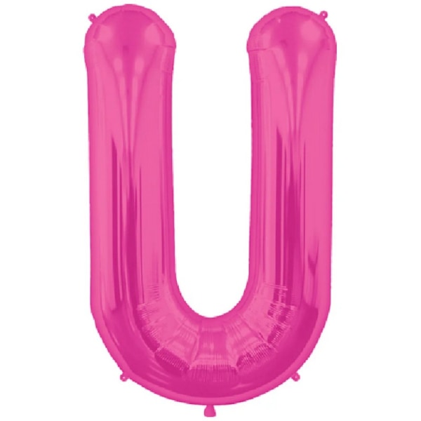 NorthStar U-bokstav folie ballong One Size Magenta Magenta One Size