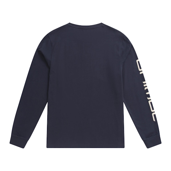Animal Mens Tommy Graphic Print Organic Long-Sleeved T-Shirt M Dark Blue M