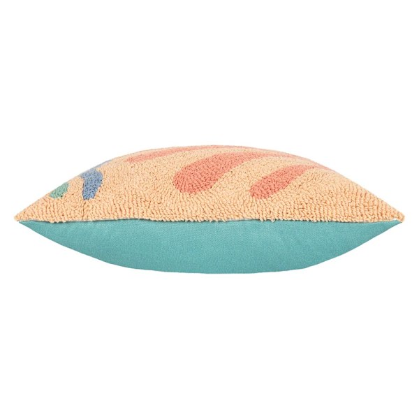 Heya Home Stickad Kuddfodral i Korall 45cm x 45cm Just Peachy Just Peachy 45cm x 45cm