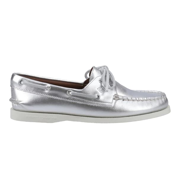 Sperry Dam/Dam Authentic 2 Båtskor i Läder 5.5 UK Silver Silver 5.5 UK