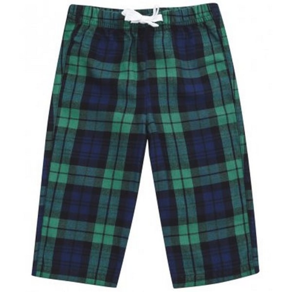 Larkwood Baby Tartan Lounge Pants 12-18 månader Marin/grön Navy/Green 12-18 Months