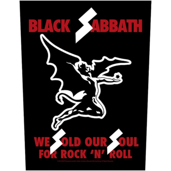 Black Sabbath We Sold Our Souls Patch One Size Svart/Vit/Röd Black/White/Red One Size