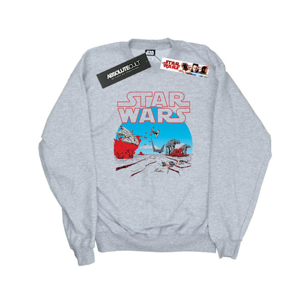 Star Wars The Last Jedi Action Scene Sweatshirt XL Sports - Herr Sports Grey XL
