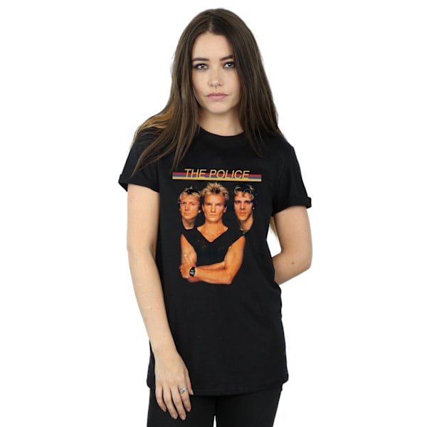 The Police Dam/Damer Band Foto Bomull Boyfriend T-Shirt XL Black XL