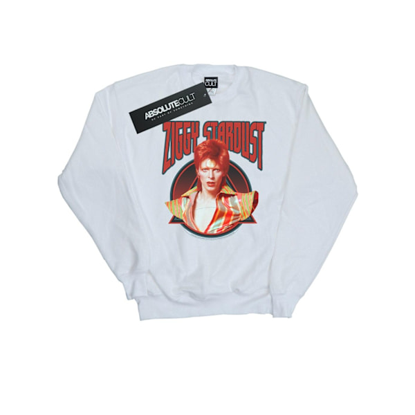 David Bowie Girls Ziggy Stardust Sweatshirt 12-13 år Vit White 12-13 Years