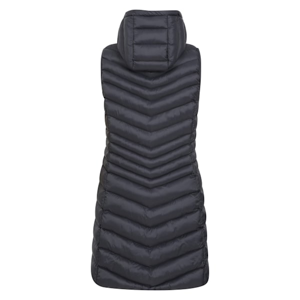 Mountain Warehouse Dam/Damer Florence Vadderad Lång Gilet 12 Black 12 UK