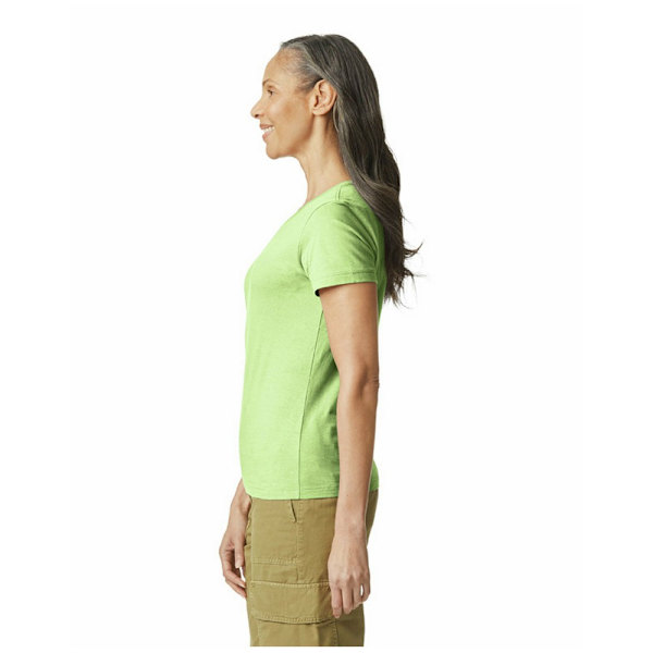 Gildan Dam/Damringspun Bomull Mjuk Touch T-shirt 8 UK Pistachio Pistachio 8 UK