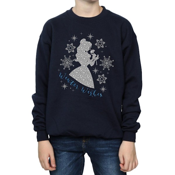 Disney Princess Boys Belle Vinter Silhouette Sweatshirt 12-13 Y Navy Blue 12-13 Years