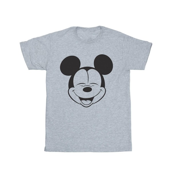 Disney herr Mickey Mouse T-shirt med stängda ögon 4XL Sports Grey Sports Grey 4XL