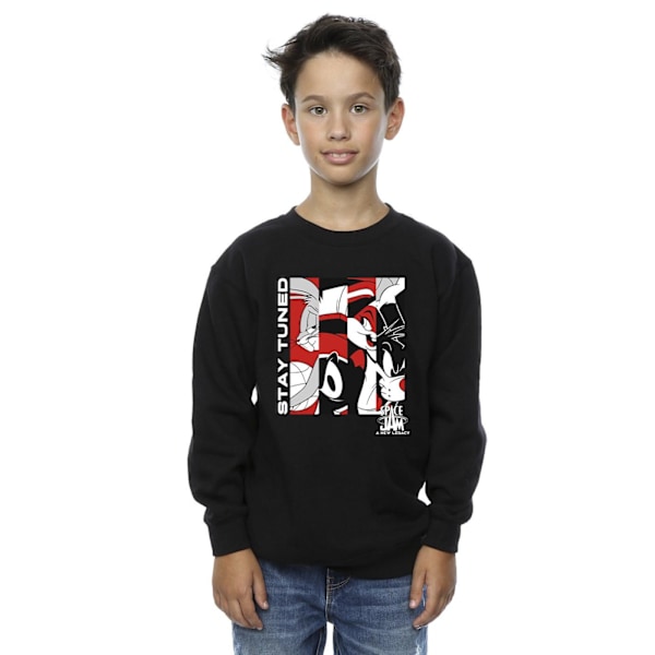 Space Jam: A New Legacy Boys Stay Tuned Sweatshirt 12-13 år Black 12-13 Years