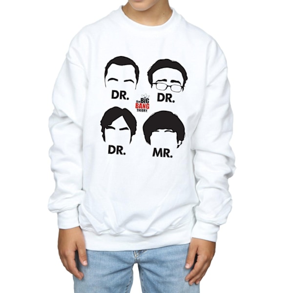 The Big Bang Theory Boys Doctors And Mr Sweatshirt 7-8 År Vit White 7-8 Years