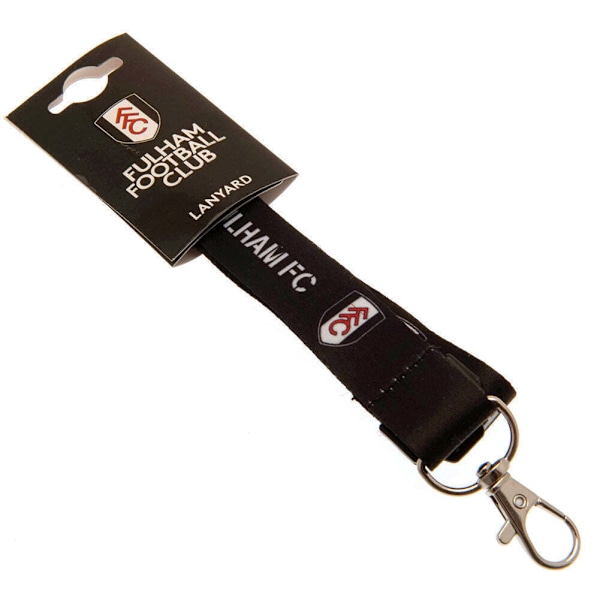 Fulham FC Lanyard One Size Svart/Vit Black/White One Size