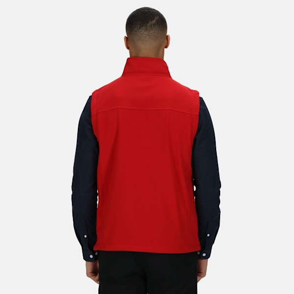 Regatta Flux Softshell Bodywarmer / Sleeveless Jacket Wate för män Classic Red S