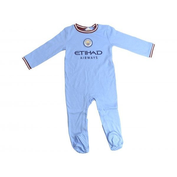 Manchester City FC Baby Sleepsuit 12-18 månader himmelsblå/vit Sky Blue/White 12-18 Months