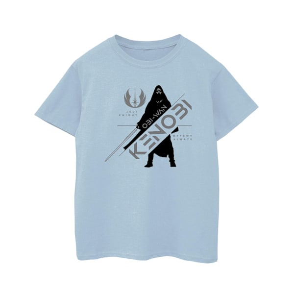 Star Wars Boys Obi-Wan Kenobi Jedi Knight T-shirt 7-8 år Baby Blue Baby Blue 7-8 Years