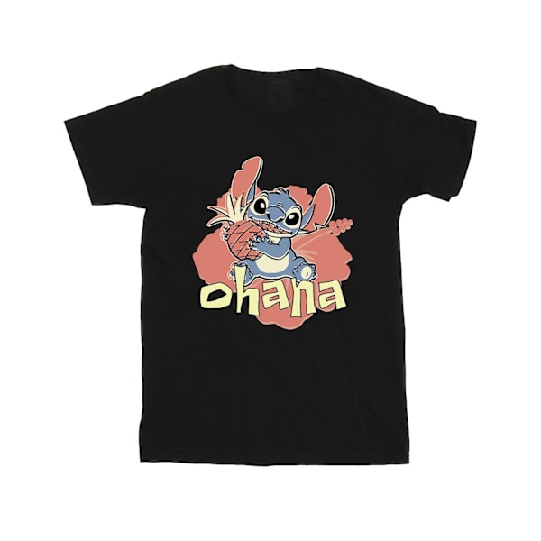 Disney Boys Lilo And Stitch Ohana Pineapple T-Shirt 3-4 År B Black 3-4 Years