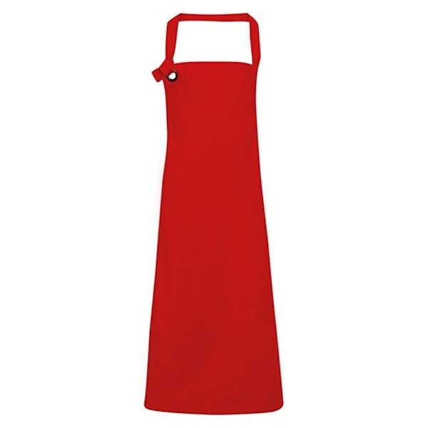 Premier Unisex Vuxen Calibre Haklappsförkläde En Storlek Röd Red One Size