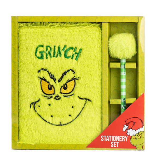 The Grinch Karaktär Ansikte Skrivset En Storlek Grön Green One Size