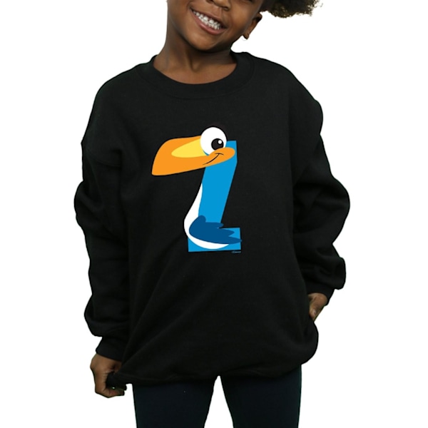 Disney Girls Alphabet Z Is For Zazu Sweatshirt 9-11 År Svart Black 9-11 Years