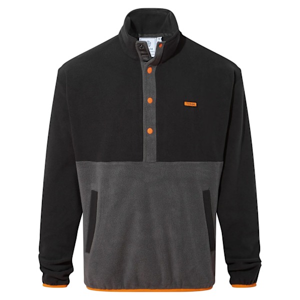 TOG24 Herr Horth Tryckknapp Fleece Topp M Svart Black M