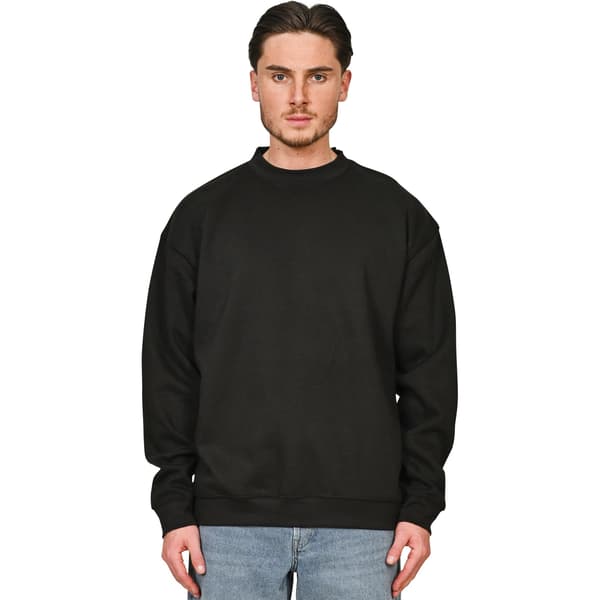 Casual Classics Unisex Premium Kammad Bomull Förlängd Halsringning Black XS