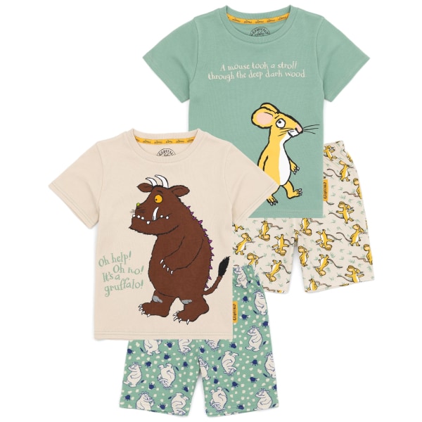 Gruffalo barn/barn kort pyjamas set 18-24 månader multi Multicoloured 18-24 Months