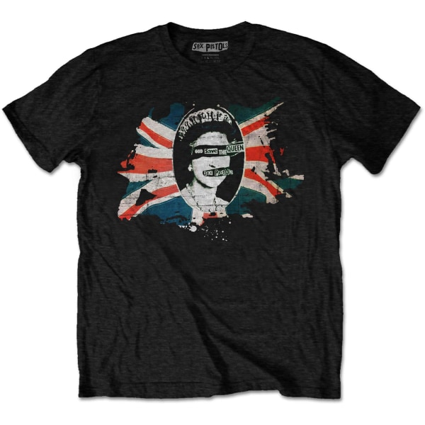 Sex Pistols Unisex Vuxen God Save The Queen T-shirt XL Svart Black XL