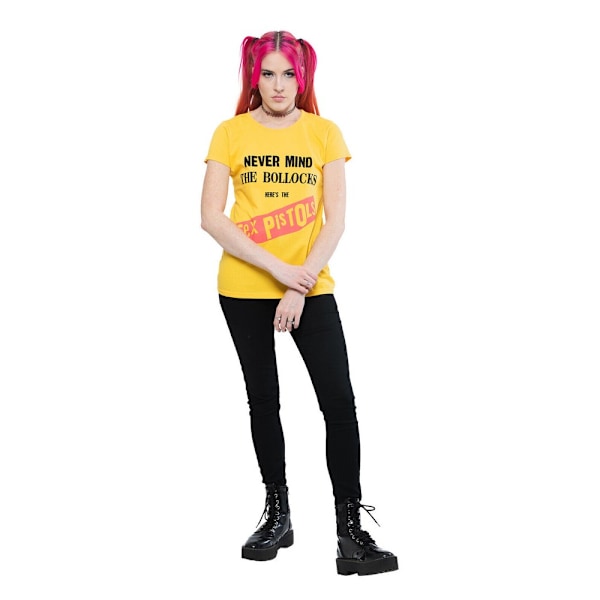 Sex Pistols Dam/Kvinnor Never Mind The Bollocks Album T-Shirt Yellow XXL