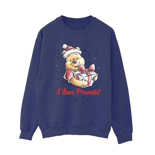 Disney Dam/Damer Winnie The Pooh Love Presents Sweatshirt X Navy Blue XXL