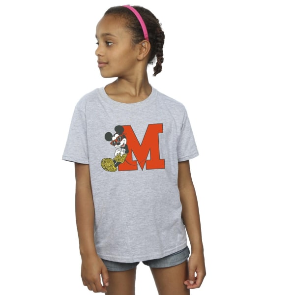 Disney Girls Mickey Mouse Leopard Trousers Bomull T-shirt 12-13 Sports Grey 12-13 Years